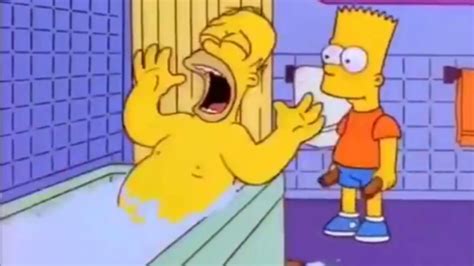 Homer Gets Hit With A Chair Youtube