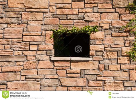Stone Wall With Window Stock Images Image 13692484