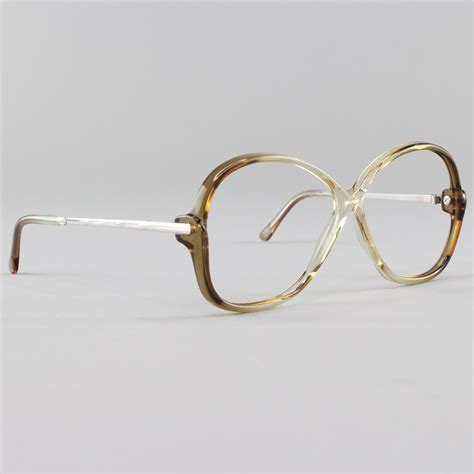 80s Glasses Vintage Eyeglasses Clear Gray Eyeglass Frame Etsy