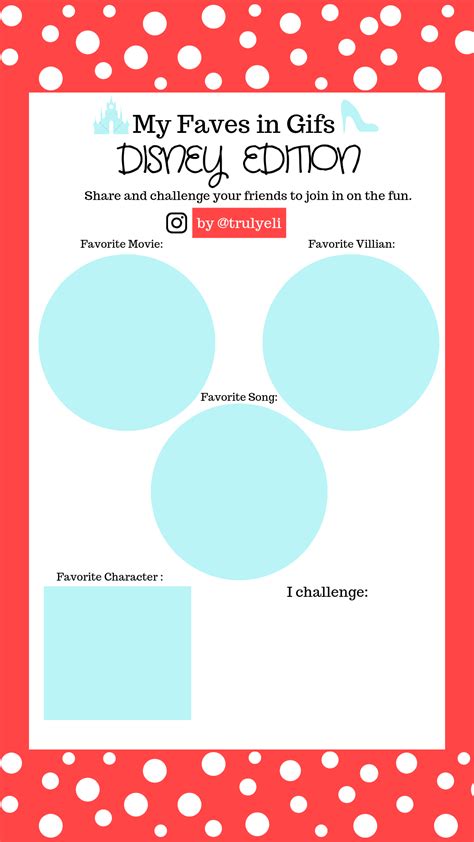 Instagram Story Template Disney  Challenge Instagram Story