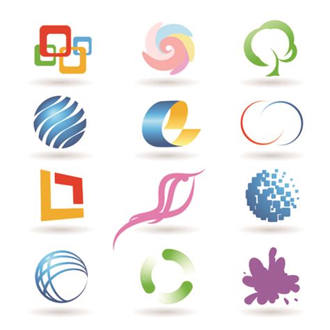 Creative 3d Logo Design Vector Set 02 Free Download