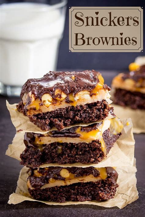 Snickers Brownies Simply Stacie