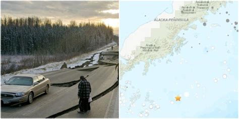 Vertical displacement of up to 38 feet (11.5 m) occurred, affecting an area of 100,000 square miles (260,000 km 2) within alaska. Alaska'da 7.8 Büyüklüğünde Deprem: Tsunami Uyarısı Yapıldı