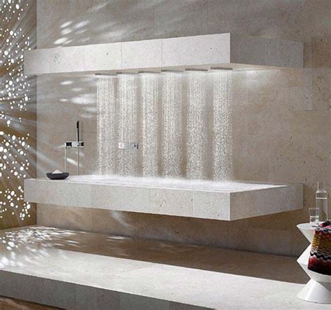 Rainfall shower heads are often used as an element of the design and many elite hotels and spa centers use them. 27 Must See Rain Shower Ideas for Your Dream Bathroom ...