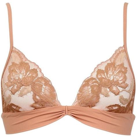LA PERLA Lace And Lycra Soft Cup Triangle Bra 130 Liked On Polyvore