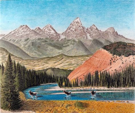 Colored Pencil Drawings Of Mountains Pencildrawing2019