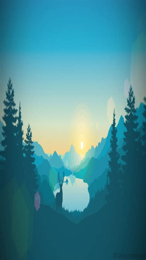 Minimalist Forest Sunset Wallpapers Top Free Minimalist Forest Sunset