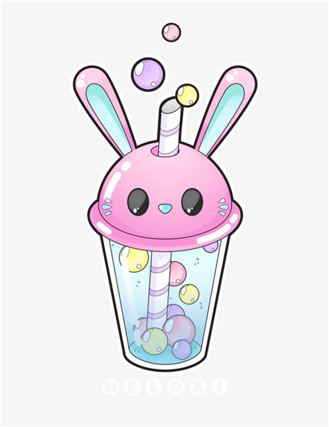 Bunny Bubble Commissions Open By Meloxi On Kawaii Bubble Tea Png