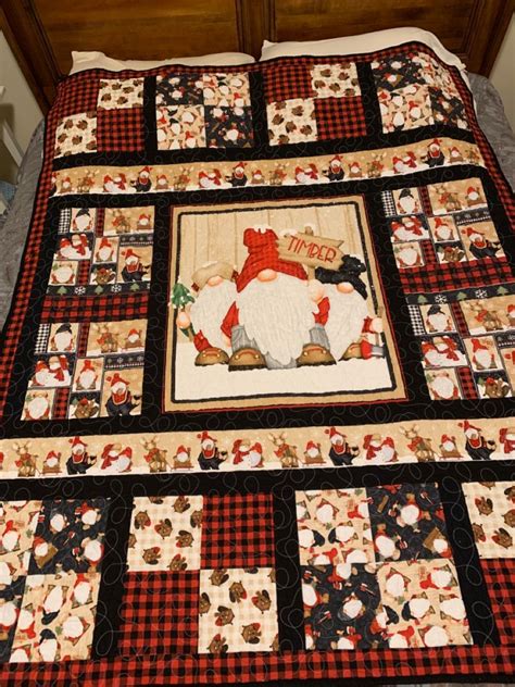 Timber Gnomies Panel Quilt Patterns Christmas Quilts Quilting Projects