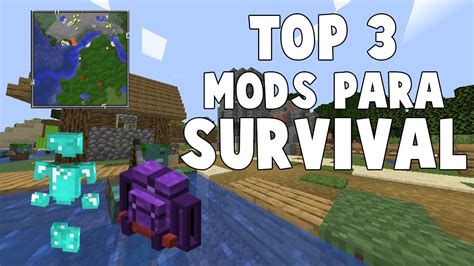Top 3 Mods Para Survival Minecraft 1161 Youtube