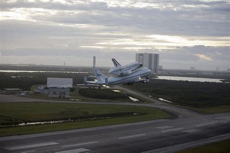 Endeavour Takes Off Atop Shuttle Carrier Aircraft Ksc 2012 5366