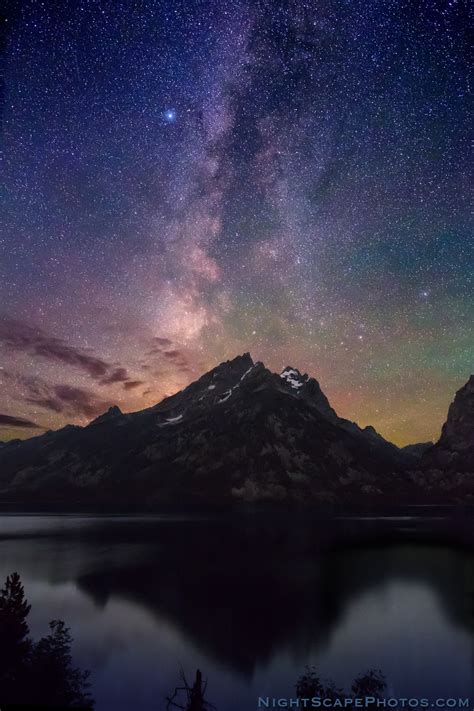 Milky Way Dawn Over Jenny Lake Grand Tetons Grand Teton National Park
