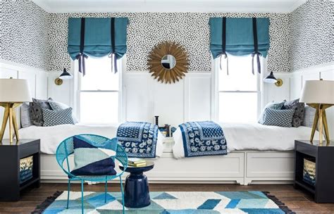 Blue And Polka Dot Kids Room By One Of The Top Interior Designers Atlanta Georgia 