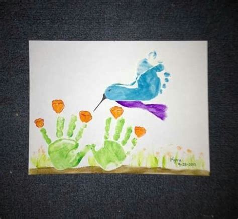 Pin By Brandie Franklin On Mothers Day Ts Footprint Art