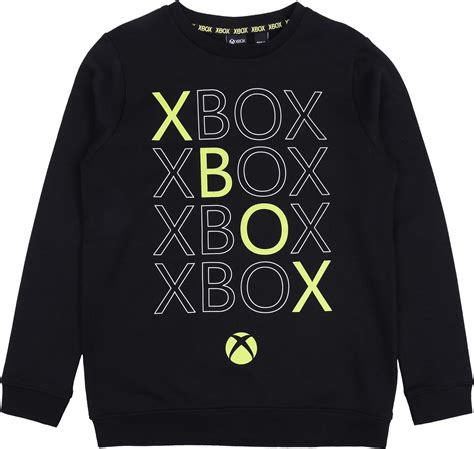 Sarcia Black Sweatshirt For Teenagers Xbox Uk Clothing