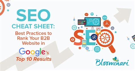 Seo Cheat Sheet Best Practices To Rank Your B B Website In Googles Top Results