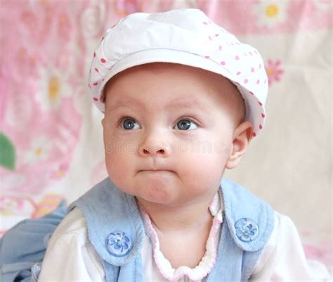 Closeup Portrait Of Adorable Baby Stock Photo Image Of Eyes Color