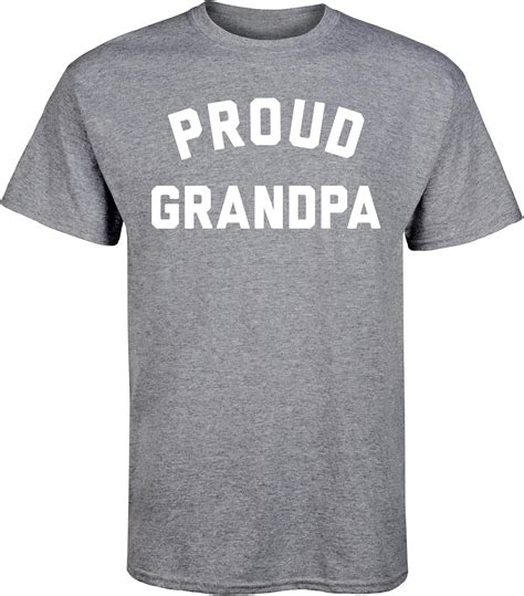 Proud Grandpa Mens Short Sleeve Graphic T Shirt