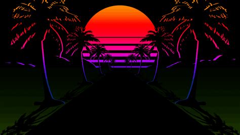 Vaporwave Sunset Wallpapers Top Free Vaporwave Sunset Backgrounds