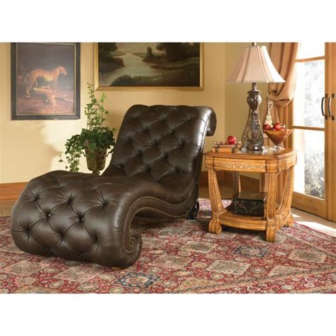 Michael Amini Trevi Leather Chaise Lounge And Reviews Wayfair