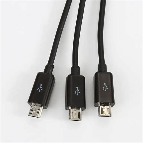 High Quality 1 To 3 Splitter Usb Male To 3 Micro Usb Male Connector