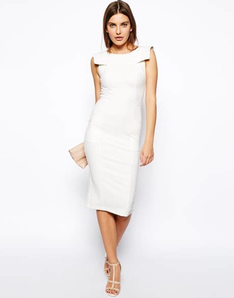 White Pencil Dresses