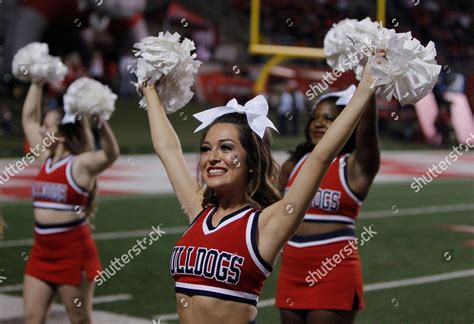 Fresno State Cheerleader Ashlee Ramos Entertains Editorial Stock Photo