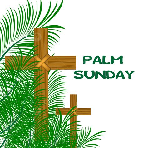 Palm Sunday Religious Clipart Hd Png Palm Sunday Leaves Design Cross