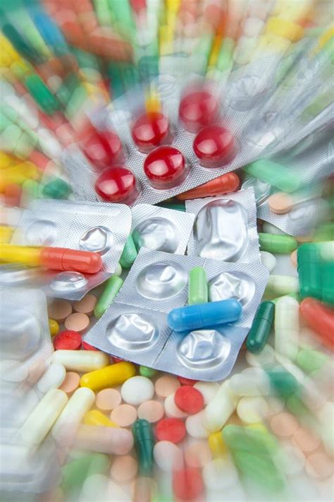 Lots Of Different Colorful Pills And Capsules Stock Photo Image Of