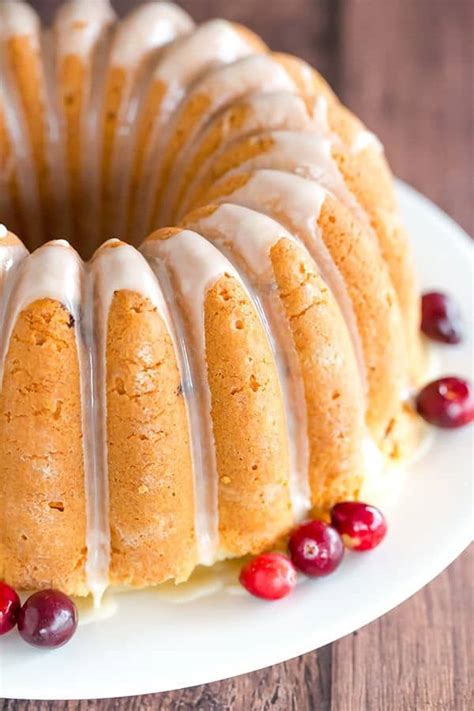 Enjoy this lovely pound cake cold with hot tea or a tall glass of milk. Cranberry Pound Cake with Orange Glaze | Brown Eyed Baker