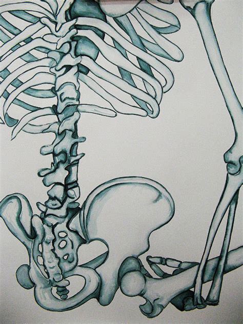 Mr Bobs Middle And High School Art Room Skeleton Ink Drawing