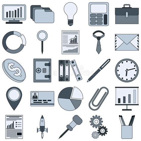 Business Vector Icons Stock Vector Illustration Of Graphic 43916537
