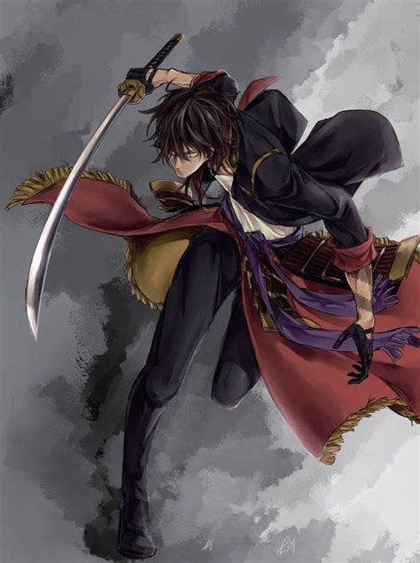 𝓛𝓲𝓷 Anime Boys Sword Samurai Anime Touken Ranbu Anime Boy