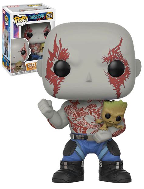 Funko Pop Marvel Guardians Of The Galaxy Vol 2 262 Drax With Groot