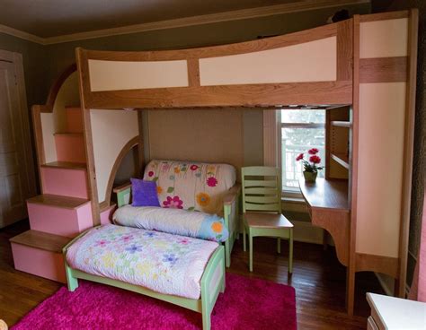 Double bunk bed with drawers and storage in stairs. 20 Photos Bunk Bed With Sofas Underneath | Sofa Ideas