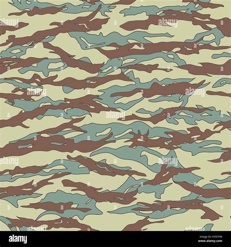 Russian Tiger Stripe Camouflage Seamless Patterns Stock Vector Image