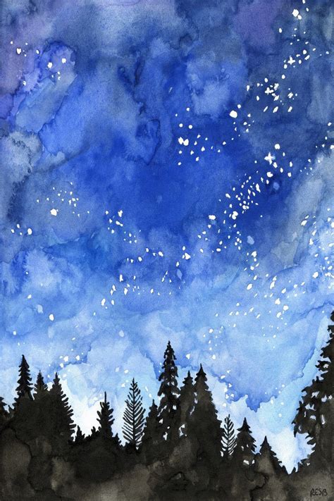 Galaxy Galaxy Painting Night Sky Painting Sky Painting