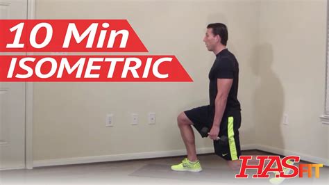 10 Minute Isometric Workout Hasfit Isometric Training Exercises
