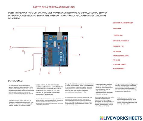 Diagrama De Conexión Arduino Interactive Worksheet Live Worksheets