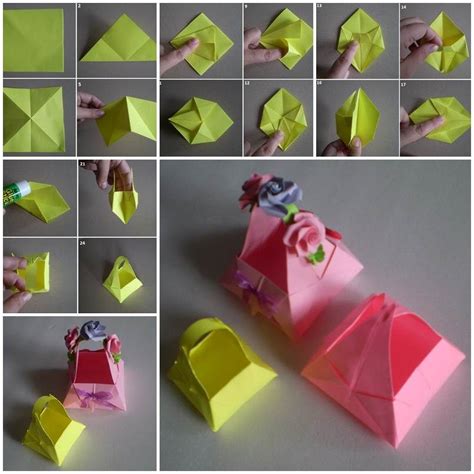 Diy Cute Little Origami Paper Basket