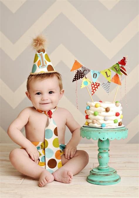Vintage Boys First Birthday Baby Boy Toddler Cake Smash Birthday