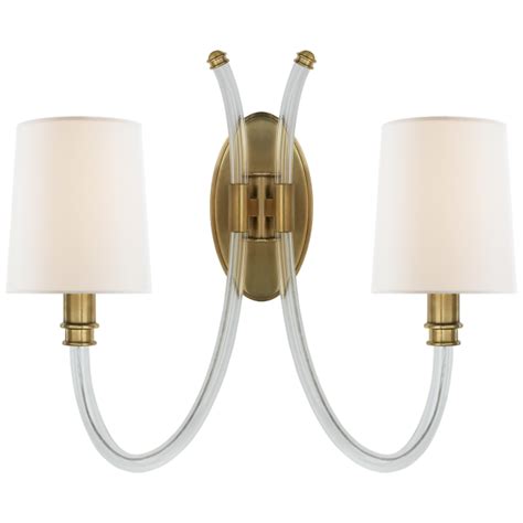 Clarice Double Sconce | Double sconce, Sconces, Double wall sconce