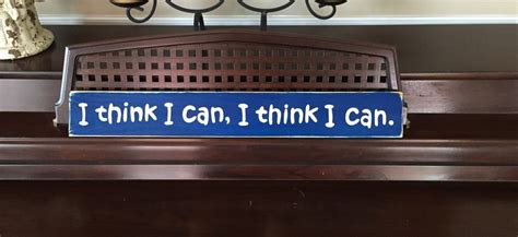 I Think I Can Sign Plaque Train Railroad Rr By Shabbysignshoppe