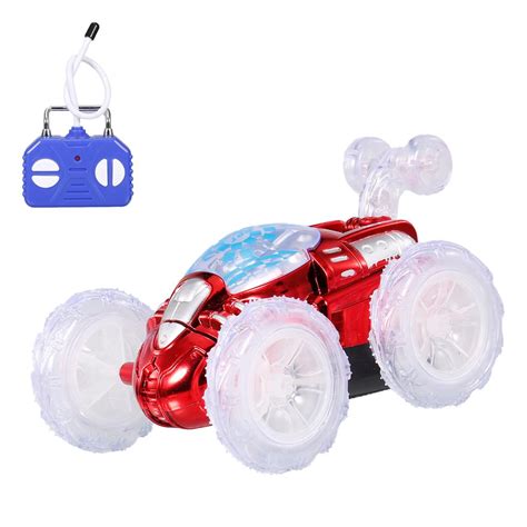 Remote Control Stunt Car Rc Car Toy With Flashing Led Lights 360