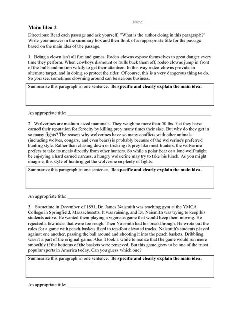 Summarizing Worksheets 2nd Grade Pdf Summarizing Worksheet By Jessica