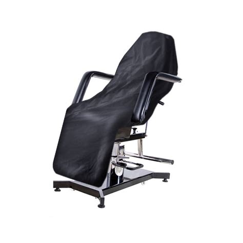 Nano compact folding chair with cushioned seat. Disposable chair cover