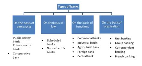 Types Of Banks On Bases Of Ownership Law Functions Organization
