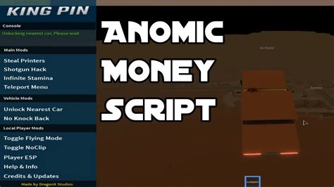 Roblox Anomic Money Script Kingpin Gui Working Youtube