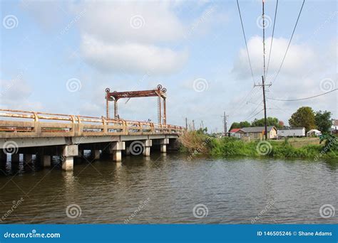 Louisiana Bayou Bridge Stock Photo Image Of Clouds 146505246