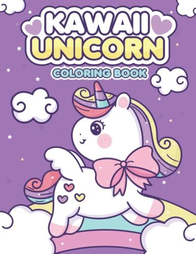 Kawaii Unicorn Coloring Book More Than 40 Cute And Fun Kawaii Unicorn